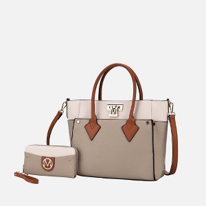 MKF Collection Brynlee Color-Block Women’s Tote Bag with Wallet by Mia K - 1 of 4