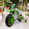 Infurnic Baby Walkers Kids Motorcycle with Support Wheels Builds Cycling Confidence for Ages 3-7, Safety Balance Trainer, Green, 20.25"*42"*26.75" - 2 of 4
