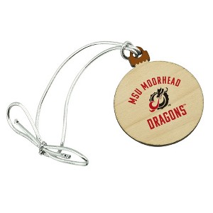 Minnesota State University Moorhead Dragons Mini Small Tiny Wood Christmas Tree Holiday Ornament - 1 of 4