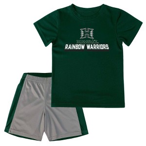 NCAA Hawaii Rainbow Warriors Toddler Boys' T-Shirt and Shorts Set - 1 of 3