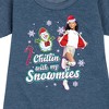Nickelodeon Chillin With My Snowmies Graphic Short Sleeve Fleece Dress - Heather Navy - 5T - 2 of 4
