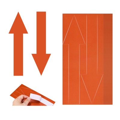 Unique Bargains PVC Self Adhesive Waterproof Office Marking Arrow Sticker 40 Pcs
