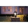 Urban Ambiance Luxury Modern Outdoor Post/Pier Light,  15.625"H x 7"W,  Midnight Black Finish, UHP1240 - 2 of 4