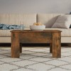vidaXL Coffee Table Smoked Oak 31.1"x19.3"x16.1" Engineered Wood - 2 of 4