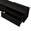 Mirod Modern TV Stand with Ample Storage,4 Drawer Design with Tempered Glass ,Built-in Charging Ports and Ambient LED Lighting - 3 of 4