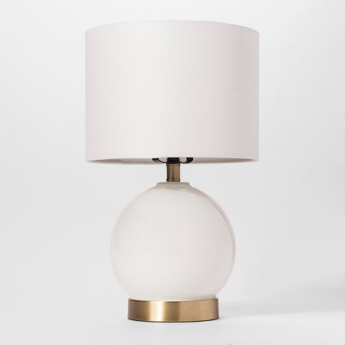Glass Table Lamp (Includes LED Light Bulb) - Cloud Island™ White - image 1 of 3