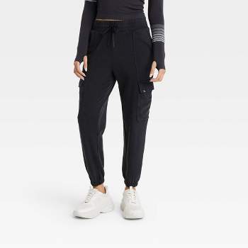 Women's Lined Winter Woven Joggers - All In Motion™ Black S : Target