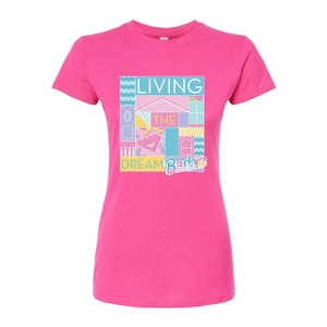 Women's - Barbie - Loving & Living the Dream Fitted Graphic T-Shirt - 1 of 2