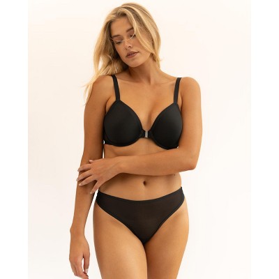 Wherewithal Women's AnyWhere Front Closure Convertible Bra Black