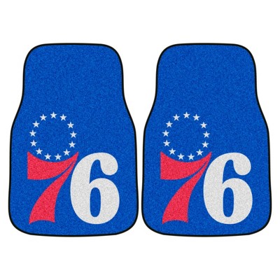 NBA Philadelphia 76ers Carpet Car Mat Set - 2pc