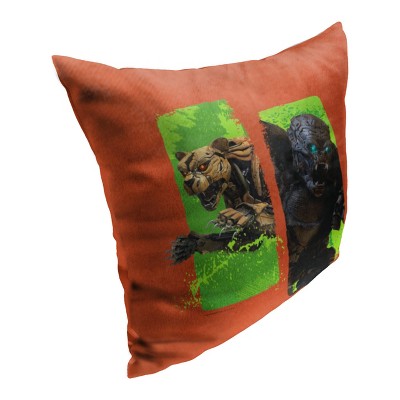 Transformers Maximals Orange and Green Kids Nursery Pillow 18x18