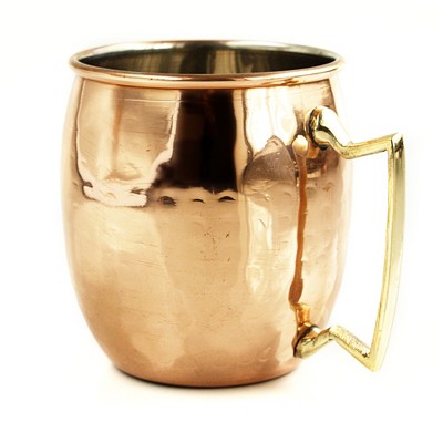 BigKitchen Moscow Mule Hammered Copper 16 Ounce Drinking Mug