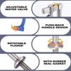 WOWOW 9.2 in. Commercial Deck Mounted High-arc Brass Glass Filler Faucet in Brushed Nickel - 2 of 4