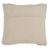 18"x18" Moroccan Down Filled Throw Pillow with Frills Natural - Saro Lifestyle: Cotton, Duck Feather, Zipper Closure - 2 of 4