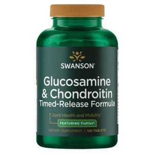 Swanson Glucosamine & Chondroitin Timed-Release - Featuring Truflex 120 Tablets. - 1 of 2