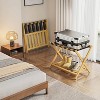 Bamboo luggage rack 2 Pack, lightweight and durable, Sturdy for Hotel/Home Use - 2 of 4