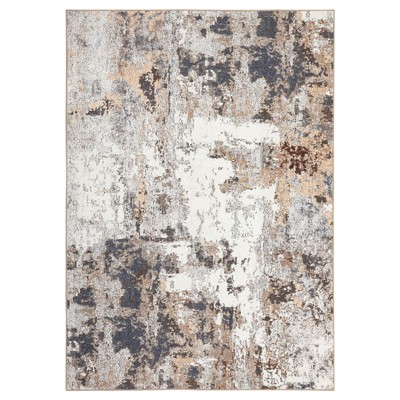 Washable Rug - Ultra Soft Area Rug, Non Slip Abstract Rug, Foldable, Stain Resistant Rugs for Living Room Bedroom, Modern Fuzzy Rug