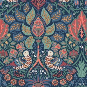 William Morris at Home Dove & Rose Midsummer Wallpaper - 1 of 4