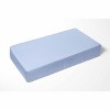 Bacati - Solid Light Baby Blue 100 percent Cotton Universal Baby US Standard Crib or Toddler Bed Fitted Sheet - 3 of 4