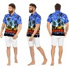 LA LEELA Mens Hawaiian Shirts Short Sleeve Button Down Shirt Men's Tropical Shirts Casual Vacation Summer Party Caribbean Shirts Funny - 2 of 4