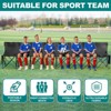 APRILSOUL Portable Folding Team Bench, 8 Seats Foldable Sideline Benches, Soccer Chair with Bag and Backrest, Adult Team Chair Black - 2 of 4