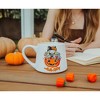 Silver Buffalo Sanrio Hello Kitty Pumpkin Candy Burglar Tapered Pottery Mug | Holds 14 Ounces - 3 of 4