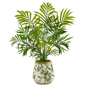 Nearly Natural 18” Mini Areca Palm Artificial Plant in Floral Vase - 1 of 1