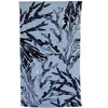Seakeeper by 1888 Mills Oversized Beach Towel, Blue Bold Palm Print - Cotton and Upcycled Marine Plastic - 2 of 4