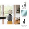 Glass Vase with Lid - Modern Decorative Accent for Contemporary Casual Home Decor - Gray - 3 of 4
