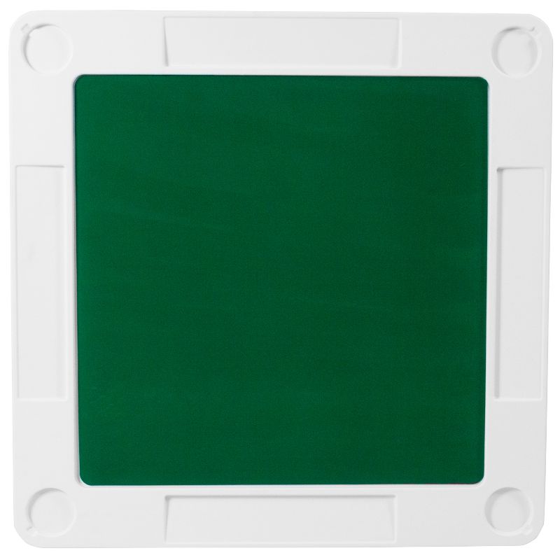 Flash Furniture Silas 34.5" Square 4-Player Folding Card Game Table with Green Playing Surface and Cup Holders, 4 of 15