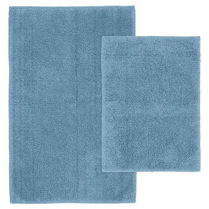 2pc Queen Cotton Washable Bath Rug Set - Garland - 1 of 4
