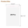 Unique Bargains Resealable Transparent Rip-resistant Vapor-blocking Treat Bags 200 Pcs - 2 of 4