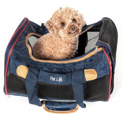 Munora Airline Approved Aero-Zoom Lightweight Wire Framed Collapsible Pet Carrier, 16.5" Travel Cat & Dog Carrier
