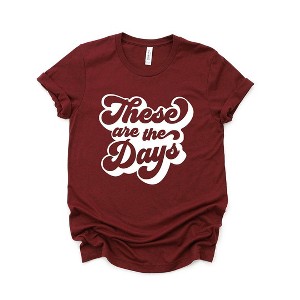 Simply Sage Market Women's These Are The Days Retro Short Sleeve Graphic Tee - 1 of 4