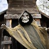 Morris Costumes 6 ft Hanging Animated Reaper with Light-Up Eyes - Gray - 4 of 4