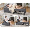 AMERLIFE 3-in-1 Convertible Sleeper Sofa, Adjustable Backrest, Ottoman Couch Bed - 4 of 4