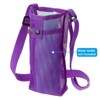 Unique Bargains Mesh Portable Adjustable Strap Water Bottle Bag for Sports - 3 of 4