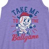 Girls' - Instant Message - Take Me To The Ballgame Graphic Sleeveless Aline Dress - 2 of 4