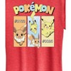 Women's - Pokémon - Pikachu and Eevee Pastel Short Sleeve Graphic T-Shirt - 2 of 4
