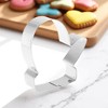 Unique Bargains Pastry Cutter Christmas Hat-Shaped Dishwasher Safe Stainless Steel Silver Tone 1Pcs - 2 of 4