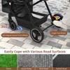 Double Pet Stroller with Detachable Carriers,Lightweight Foldable Dog Stroller&Cat Stroller - 3 of 4
