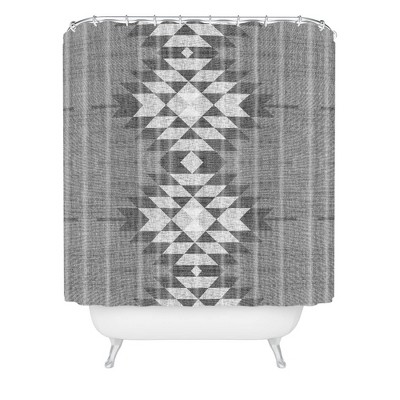 Holli Zollinger Diamond Shower Curtain Gray - Deny Designs