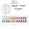 HG Art Concepts Painters Color Diary Watercolor Swatch Card, 24-Pan Size, 10-Pk, 140 lb Hot Press 100% Cotton Paper, Fits New York Central Palette - 2 of 4