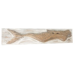 Beachcombers Large Mermaid Wood Wall Decor Decoration - 1 of 2