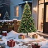 6FT/ 7FT Artificial Christmas Tree with Remote Control Green Holiday Tree for Living Room Office Party Decoration - 2 of 4