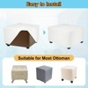 Unique Bargains Polyester Rectangular Stretchy Elastic Stool Cover Medium Fit Length 23"-27" - 4 of 4