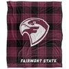 Fairmont State University Campus Plaid Spirit Silky Touch Super Soft Throw Blanket 50x60 - 2 of 4