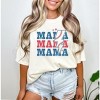 Simply Sage Market Women's Baseball Mama Lightning Bolt Short Sleeve Garment Dyed Tee - 2 of 2