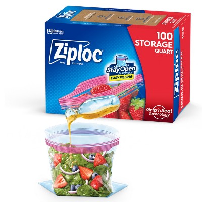 Ziploc Storage Quart Bags
