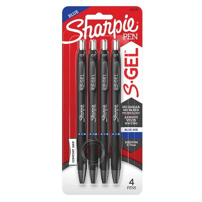 Sharpie S-Gel 4pk Gel Pens 0.7mm Medium Tip Blue